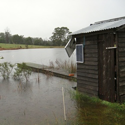 flooded pump house