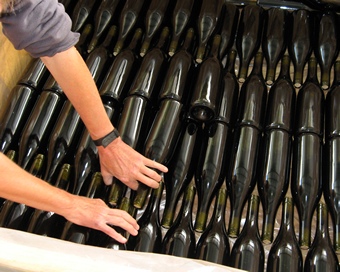 storing wine bottles